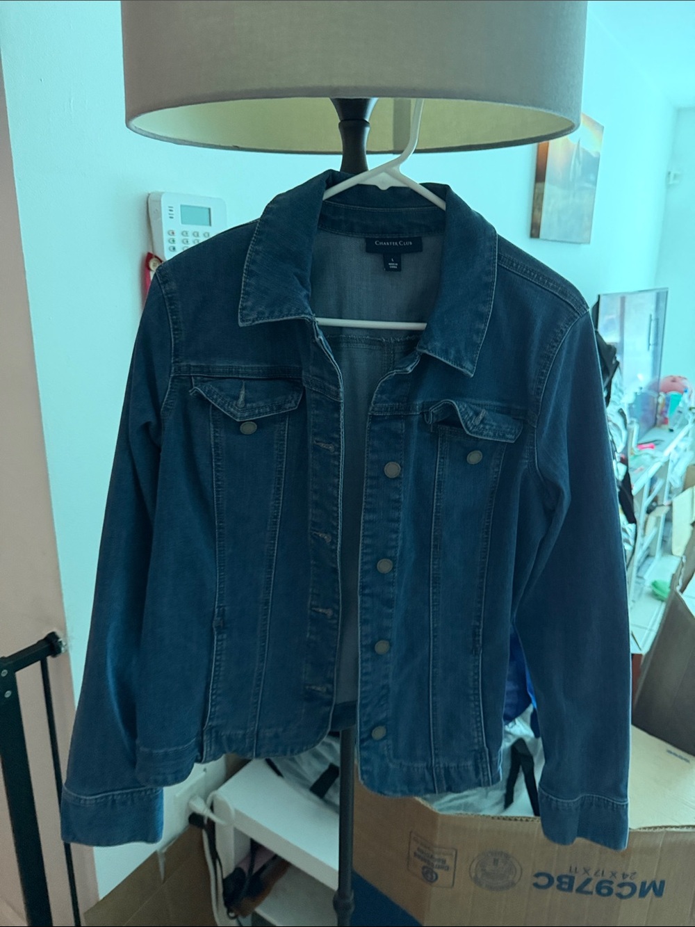 Chico's Dark Blue Denim Jacket